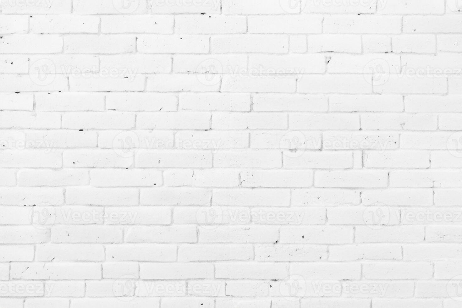 Clean White Brick Wall Background or Texture photo