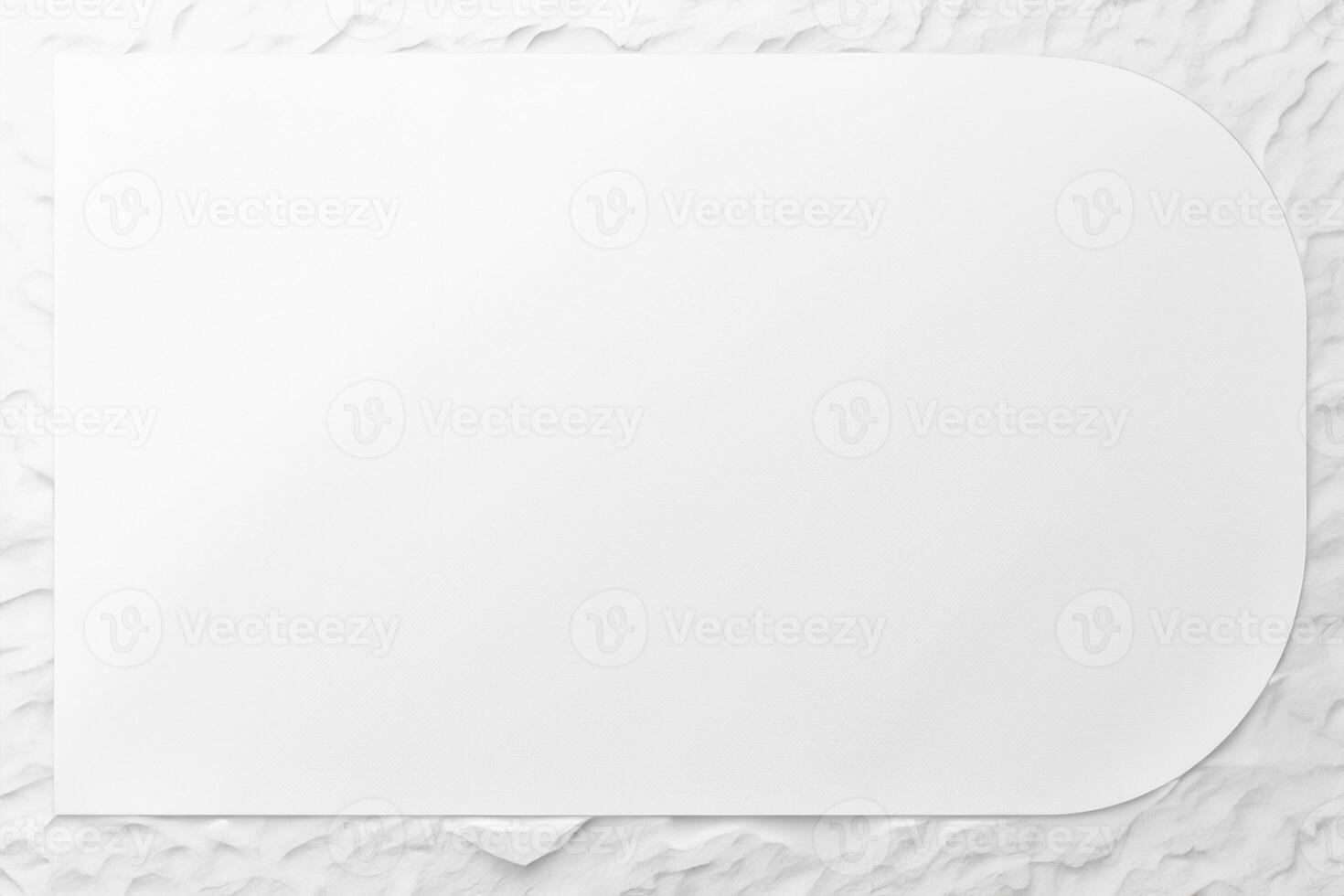 Minimalist Paper Frame Design on Abstract White Background with Copy Space. photo