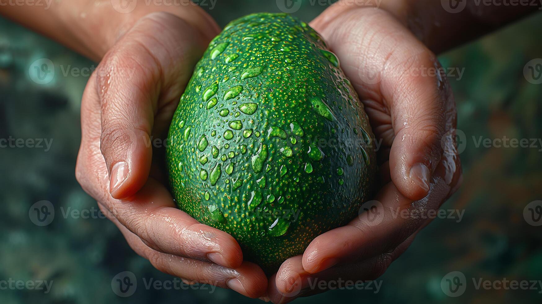 ai generado participación Fresco orgánico aguacate Fruta foto