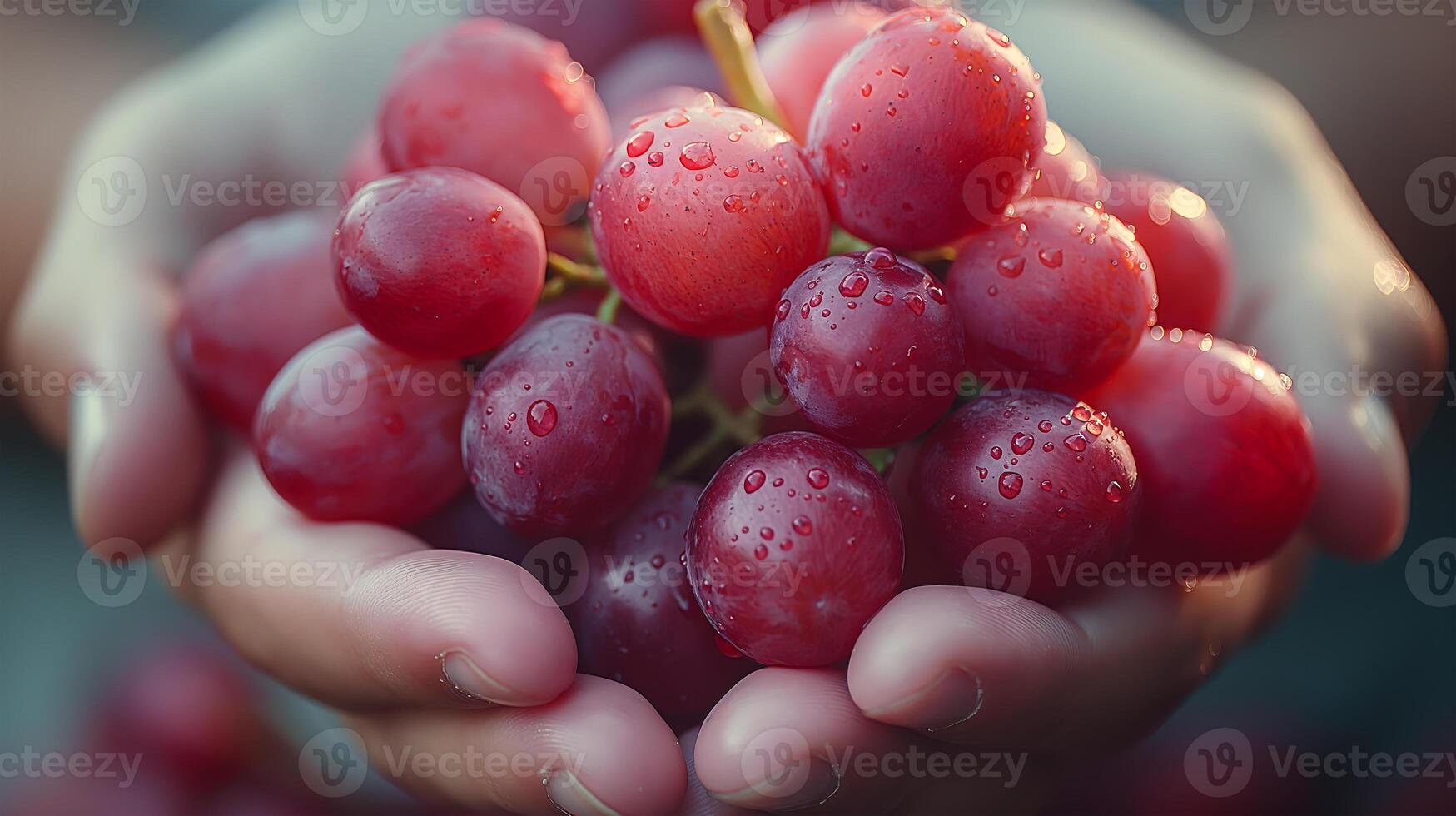 AI generated Holding fresh grapefruits photo