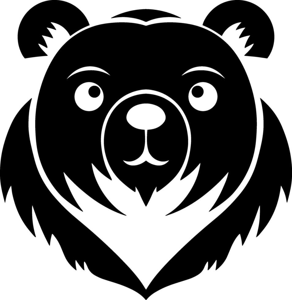 dibujos animados oso clipart aislado animal logo vector ilustración