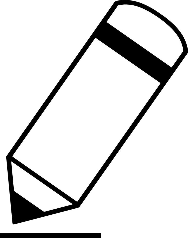 Pencil icon School symbol clipart Vector illustration