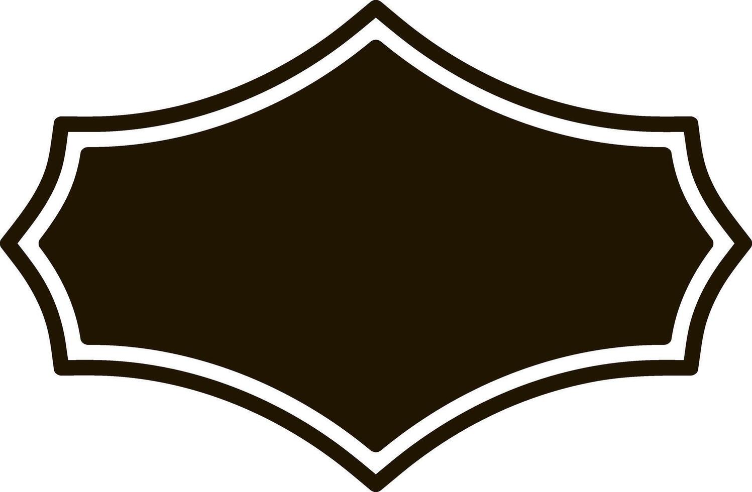 Stencil badge icon Frame border vector illustration