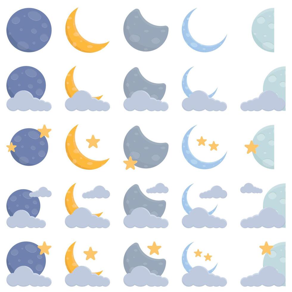 Illustration of moon vector