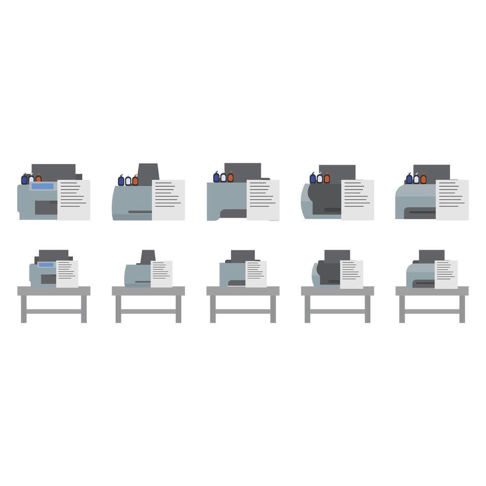 Illustration of printer pack vector