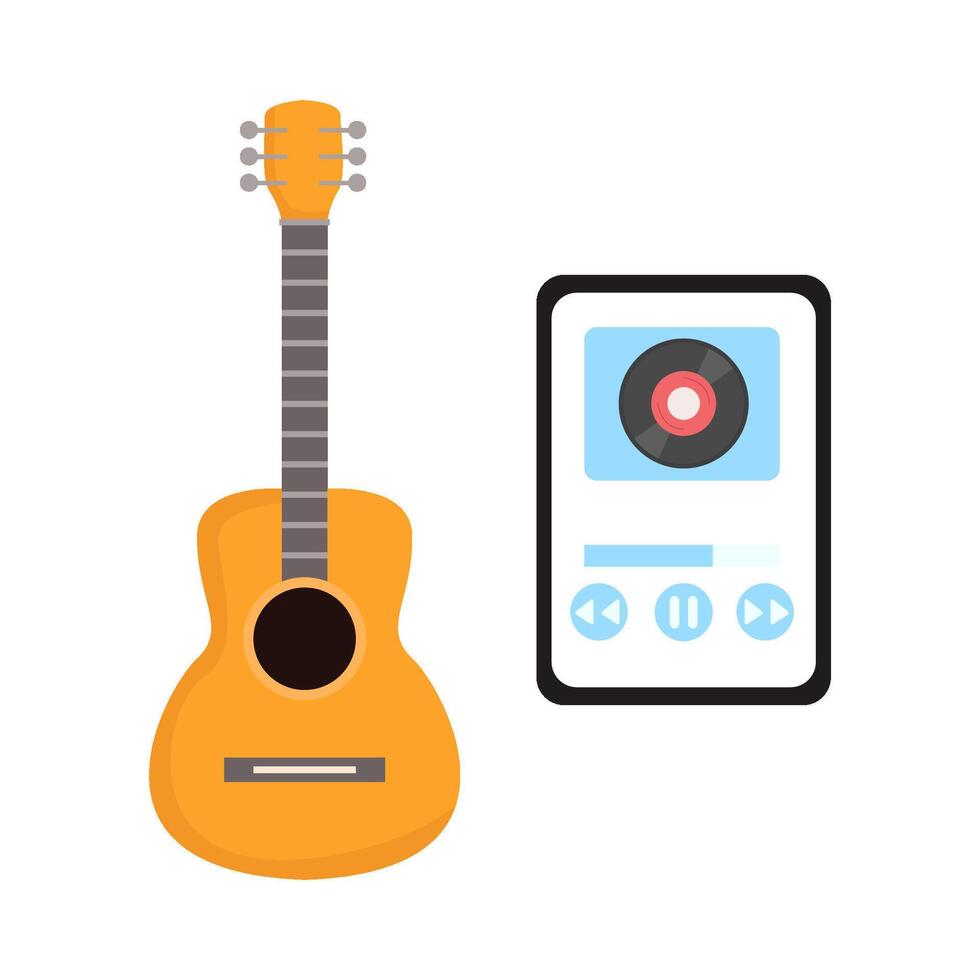 Illustration of guitar vector