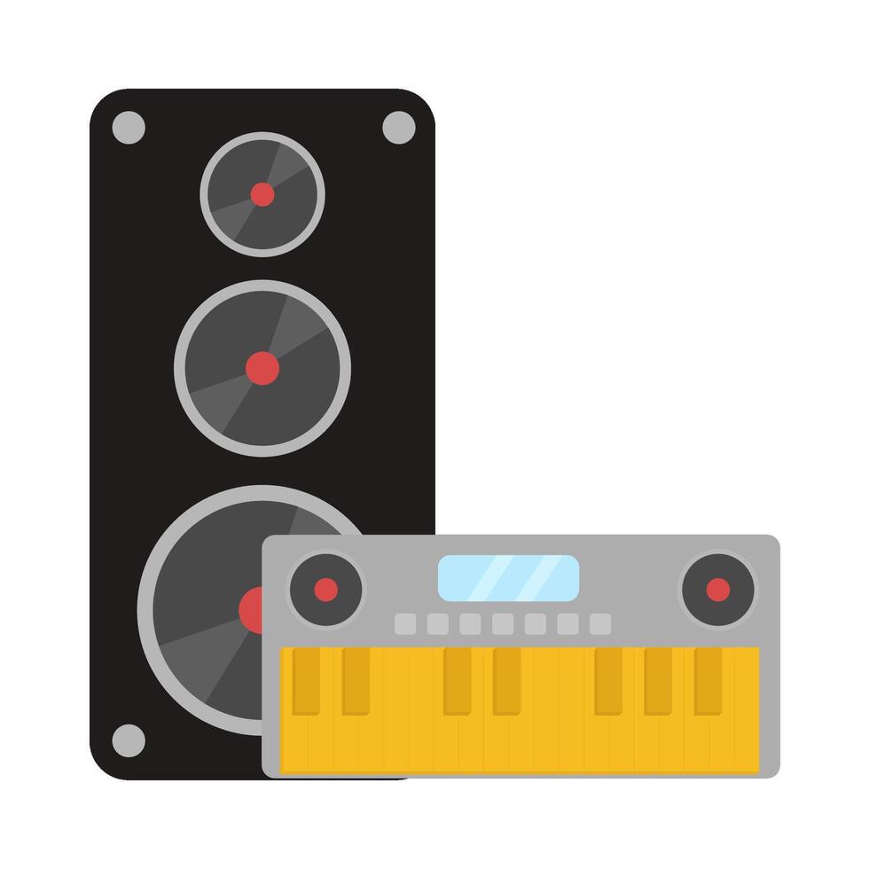Illustration of music speaker vector