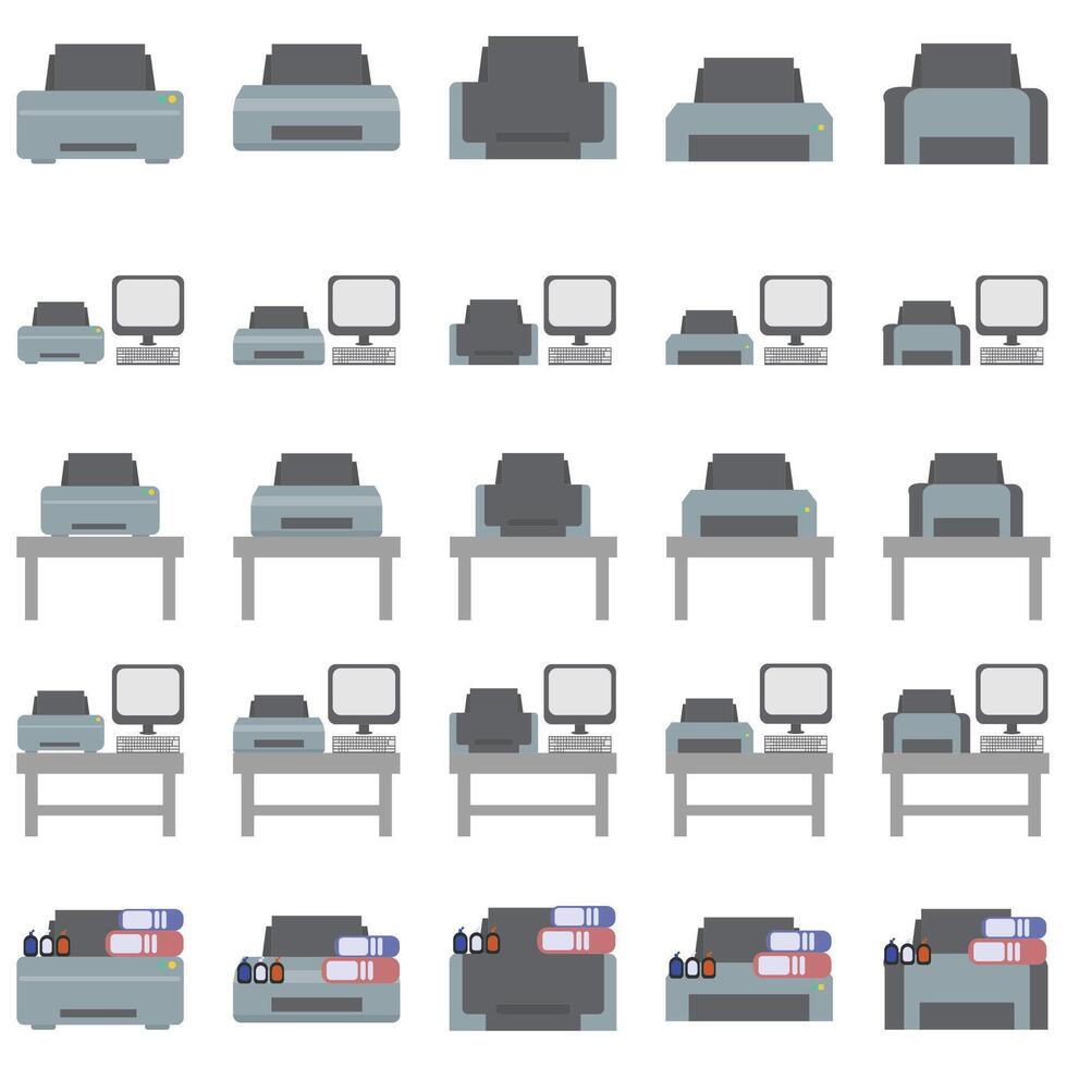 Illustration of printer pack vector