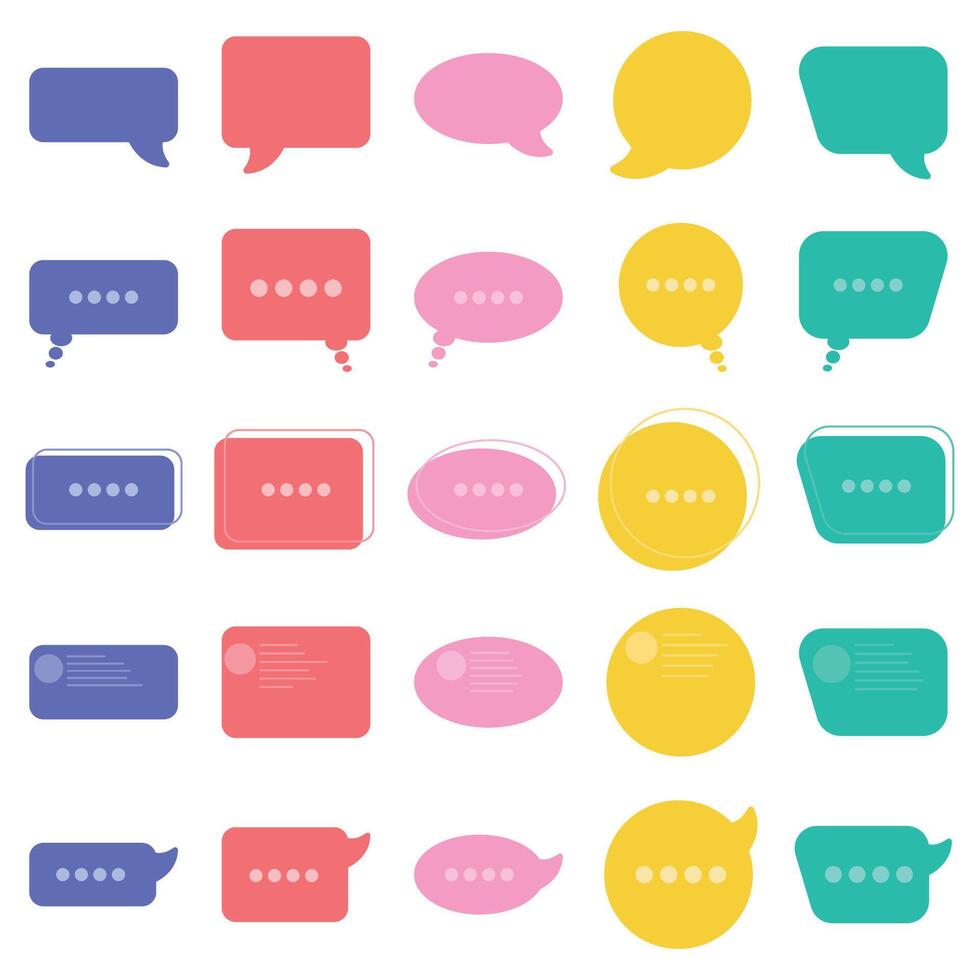 Illustration of chat pack vector