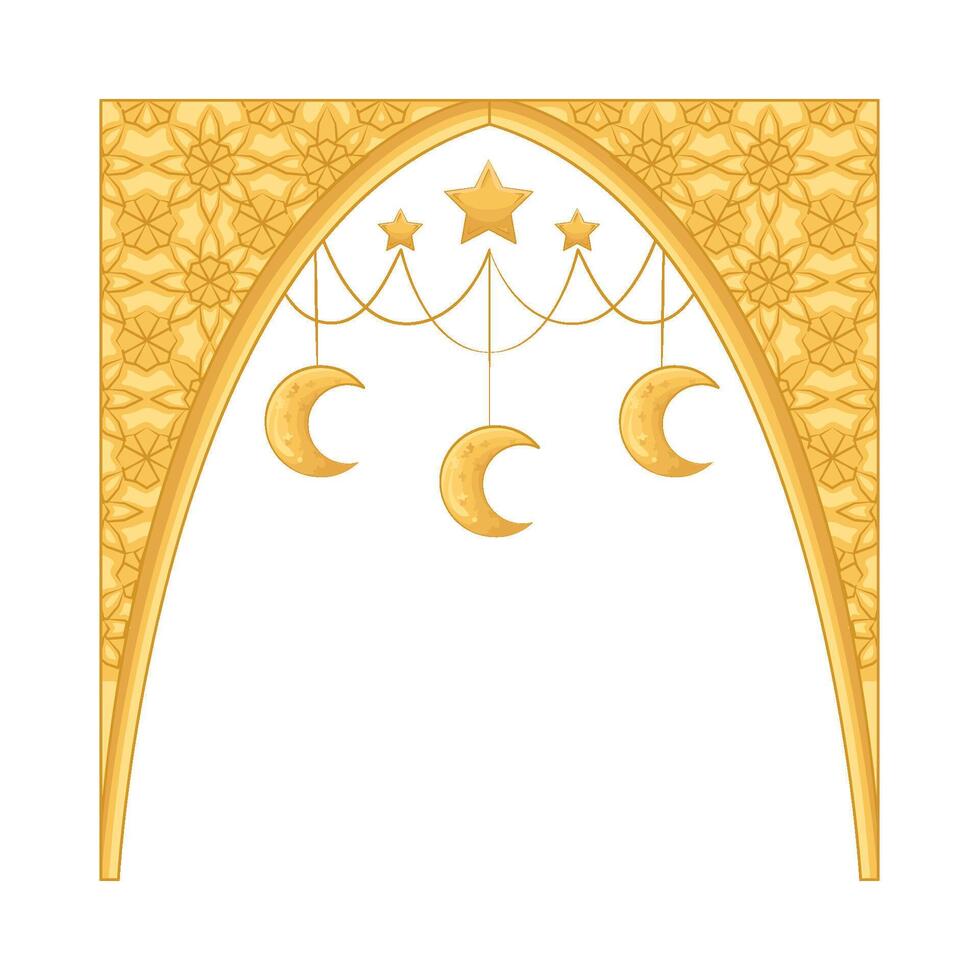 Illustration of Ramadan frame vector
