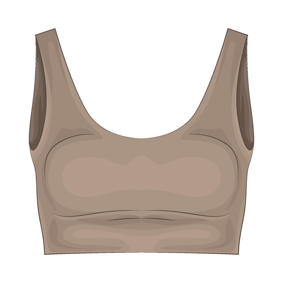 Illustration of crop top vector