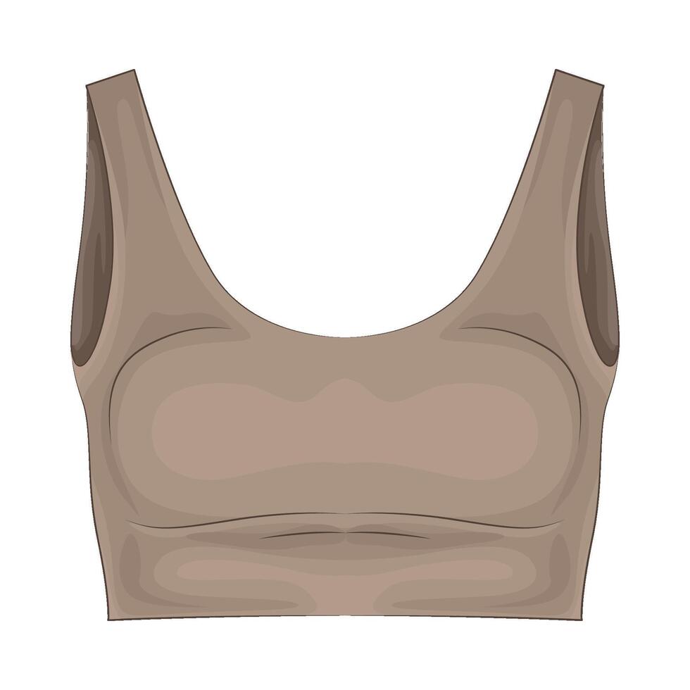 Illustration of crop top vector