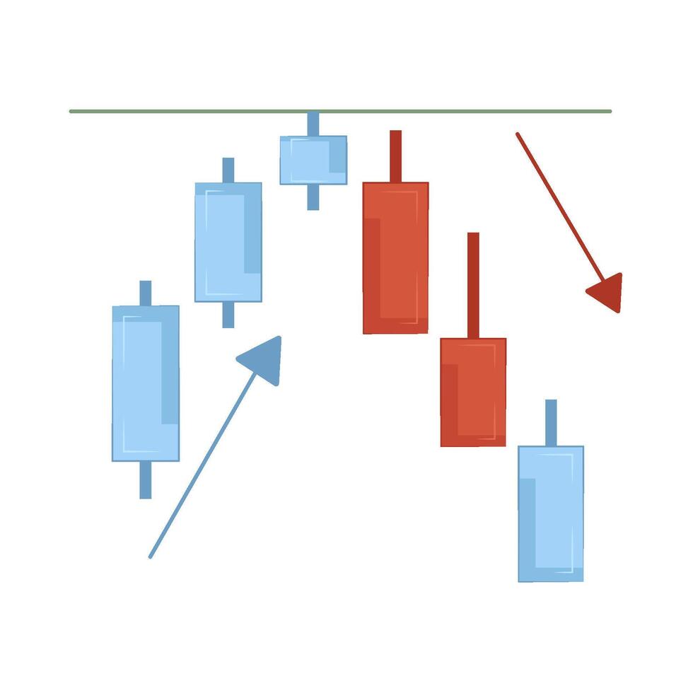 Illustration of candlestick vector