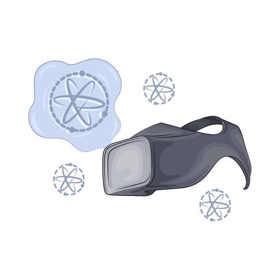 Illustration of virtual reality glasses vector