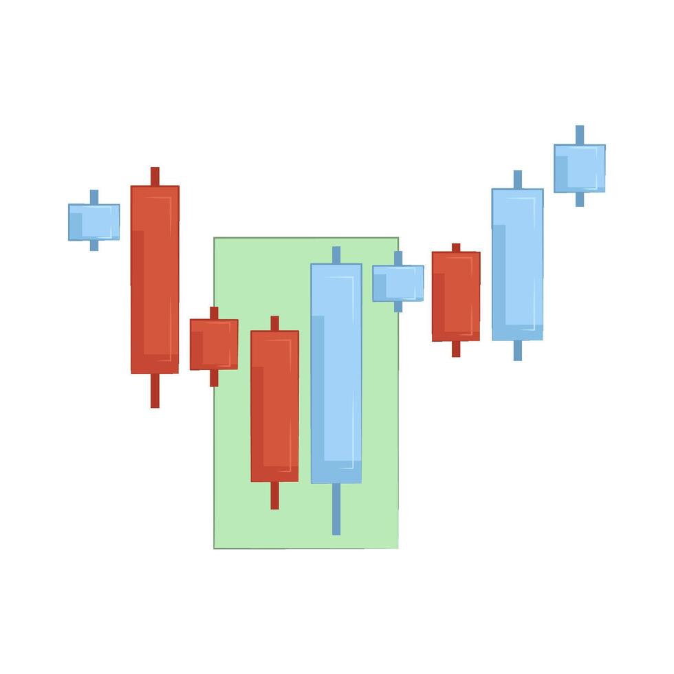 Illustration of candlestick vector