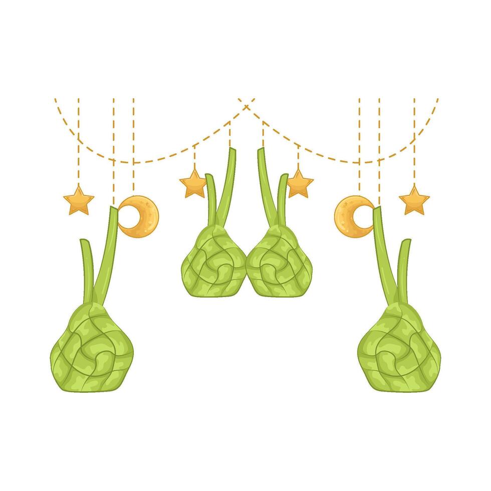 Illustration of ketupat vector