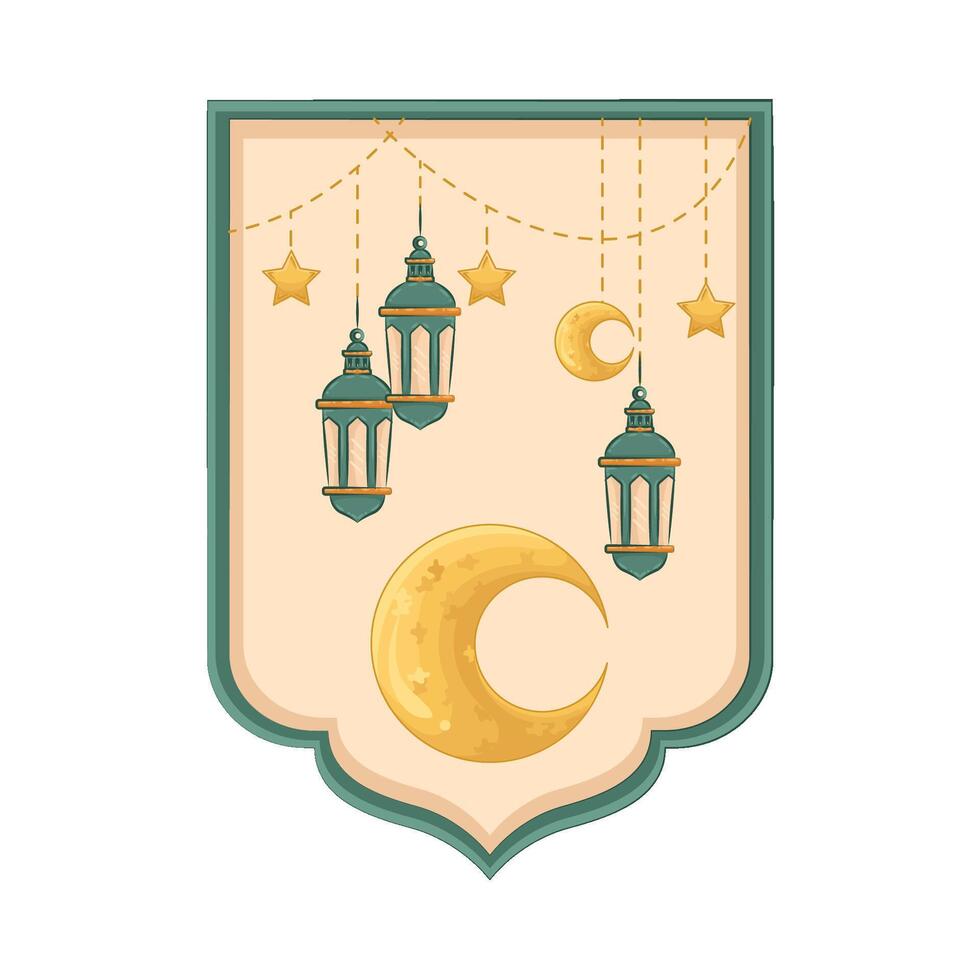 Illustration of Ramadan lantern vector