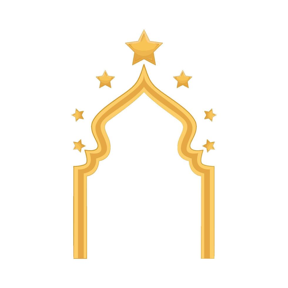Illustration of Ramadan frame vector