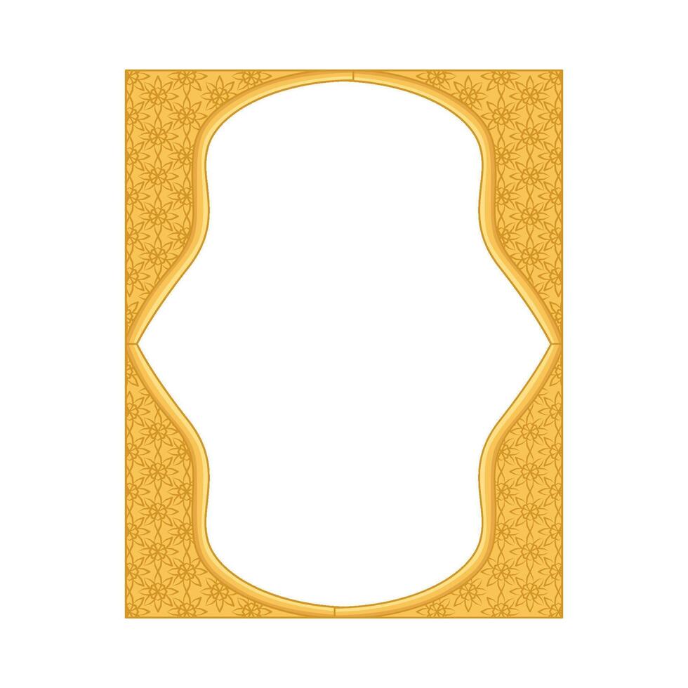 Illustration of Ramadan frame vector