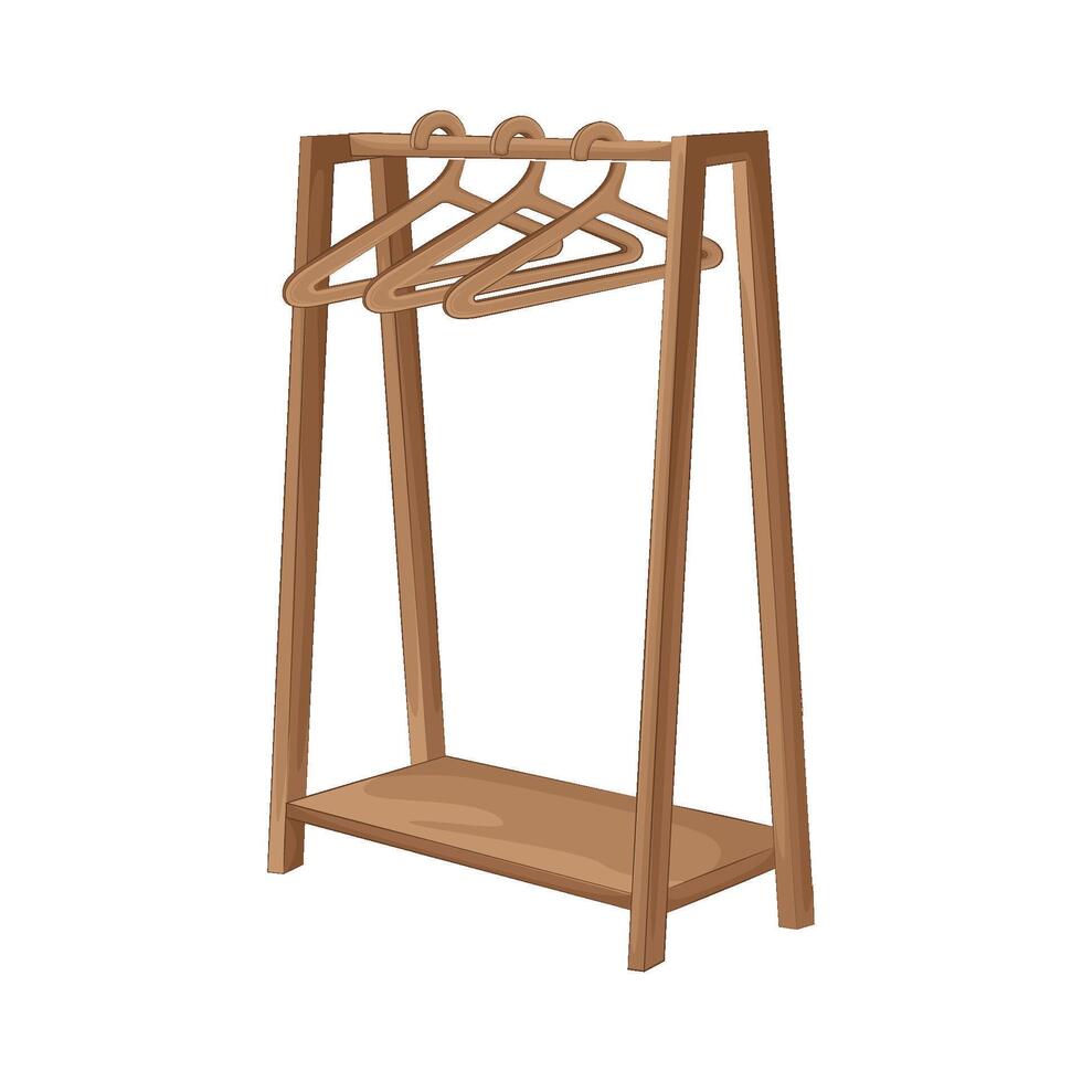 Illustration of clothes rack vector
