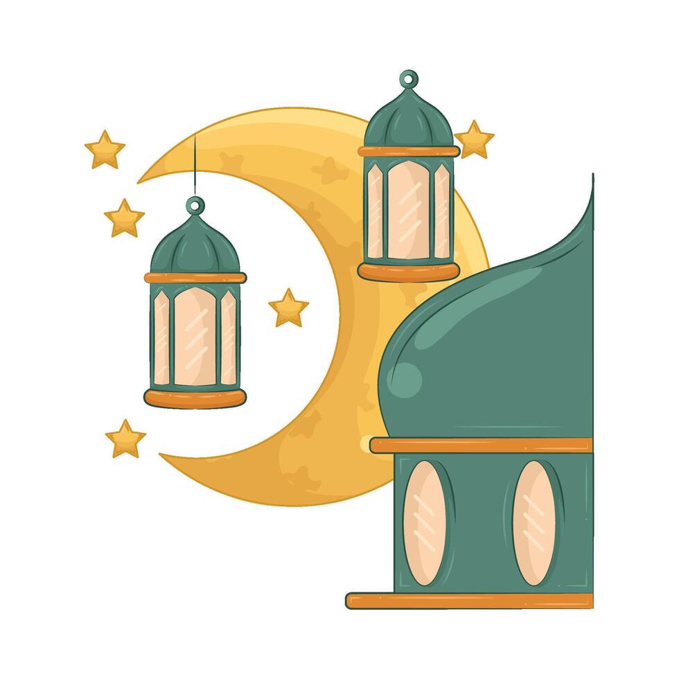 ilustración de Ramadán linterna vector