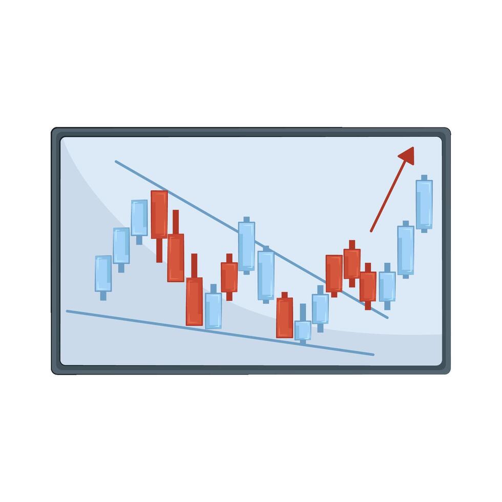Illustration of candlestick vector