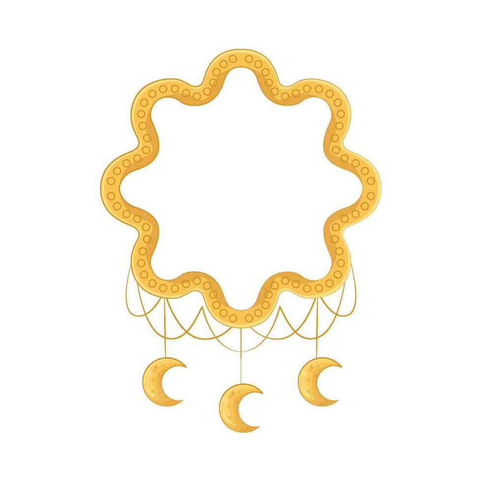 Illustration of Ramadan frame vector