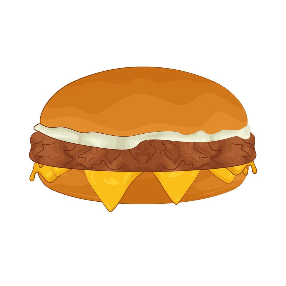 ilustración de hamburguesa vector