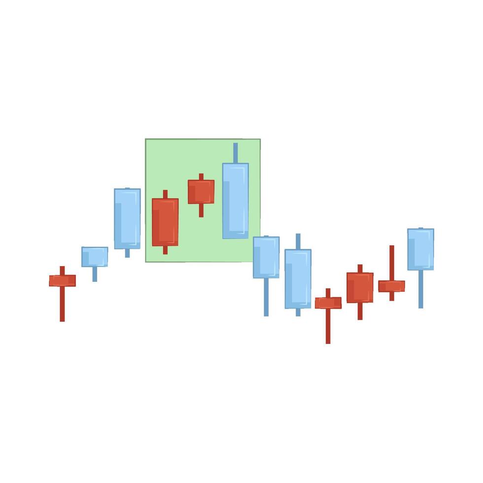 Illustration of candlestick vector