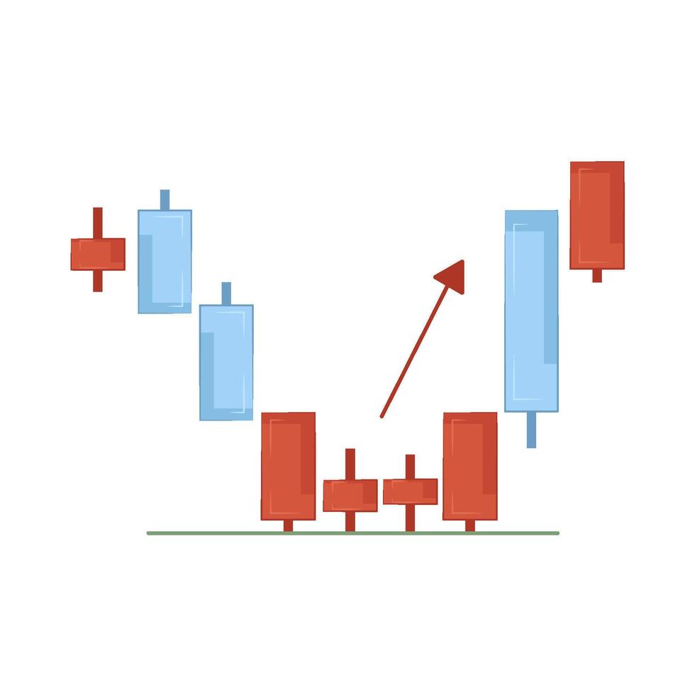 Illustration of candlestick vector