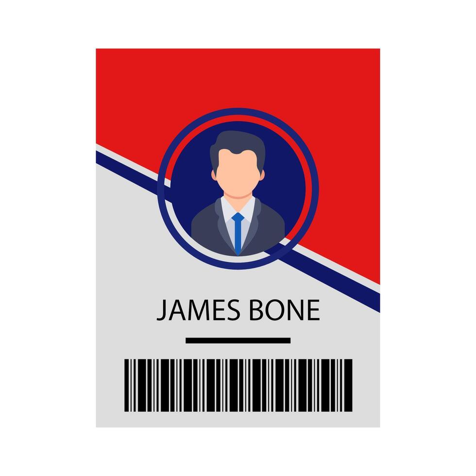 Illustration of id card vector