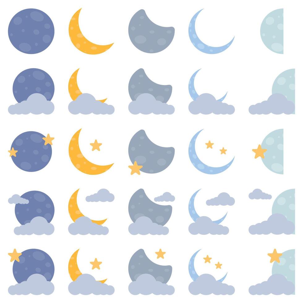 ilustración de Luna vector