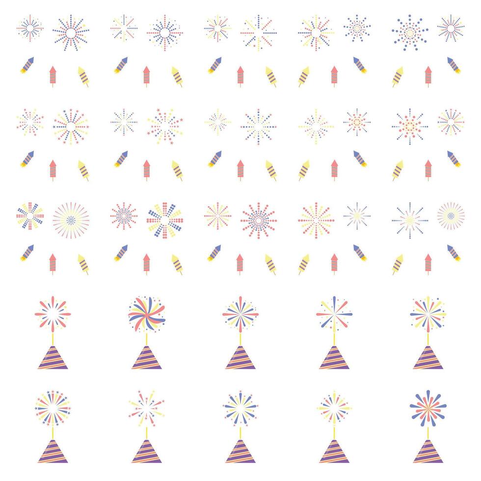 Illustration of firework pack vector