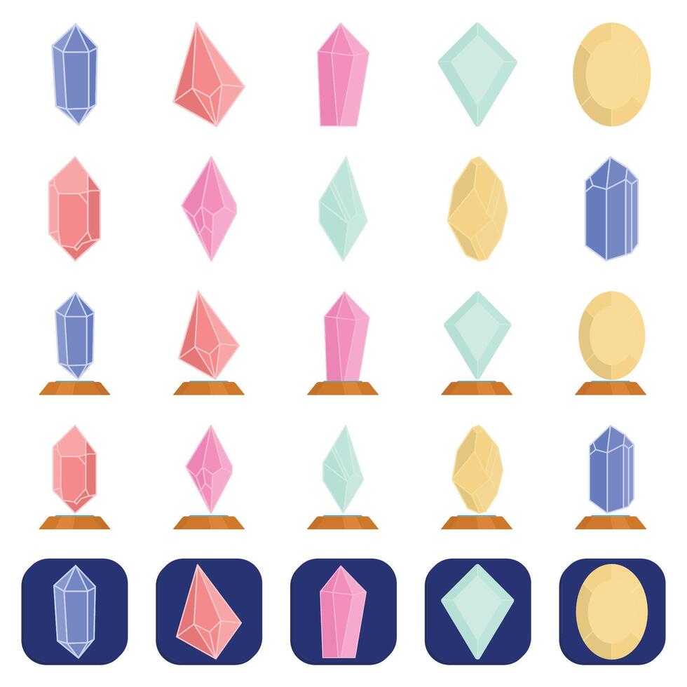 Illustration of crystal pack vector