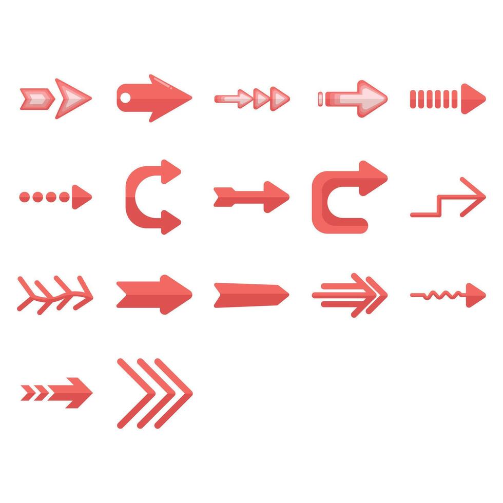 Illustration of arrow pack vector