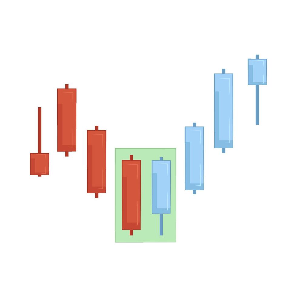 Illustration of candlestick vector
