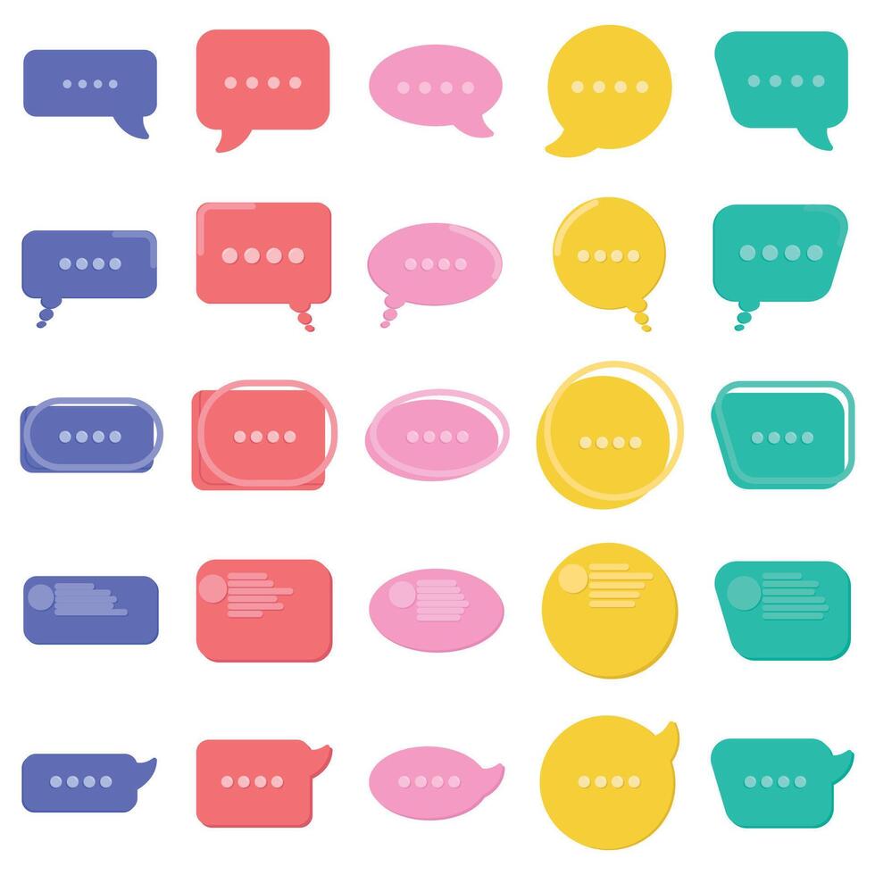 Illustration of chat pack vector