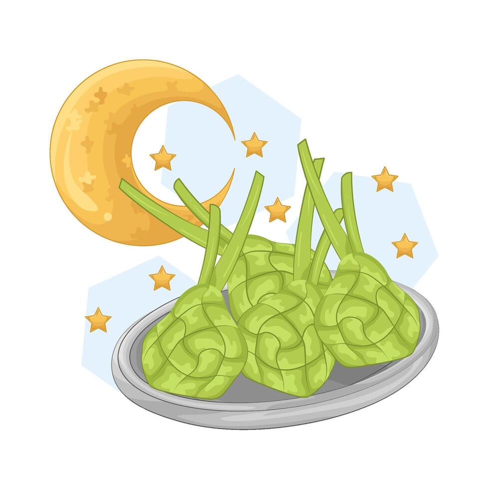 Illustration of ketupat vector