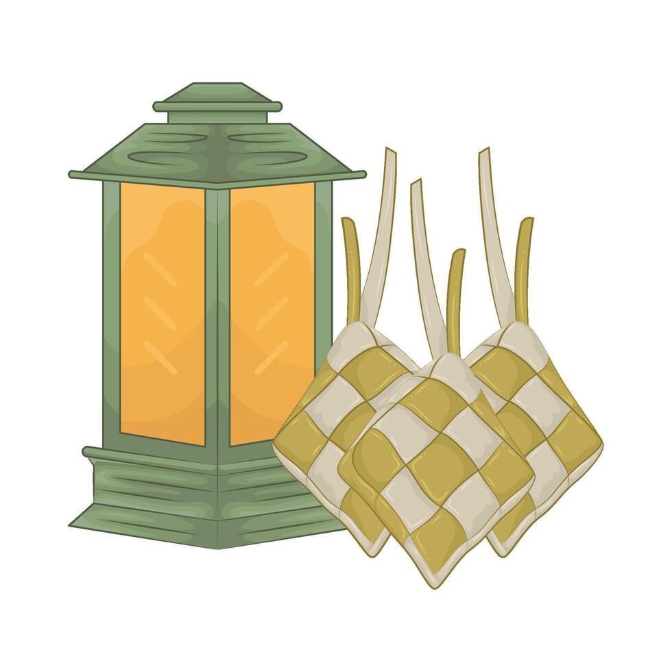 ilustración de ketupat vector