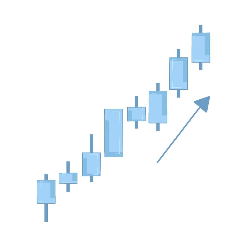 Illustration of candlestick vector