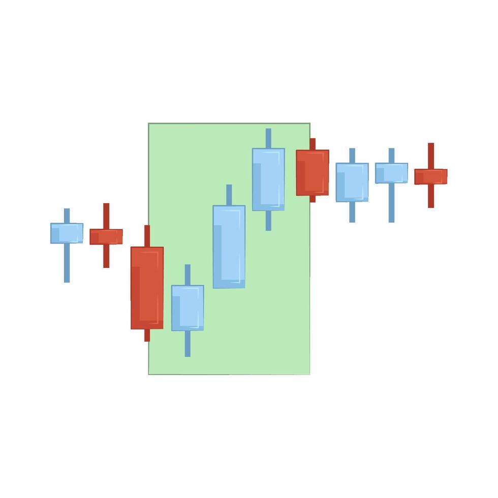 Illustration of candlestick vector