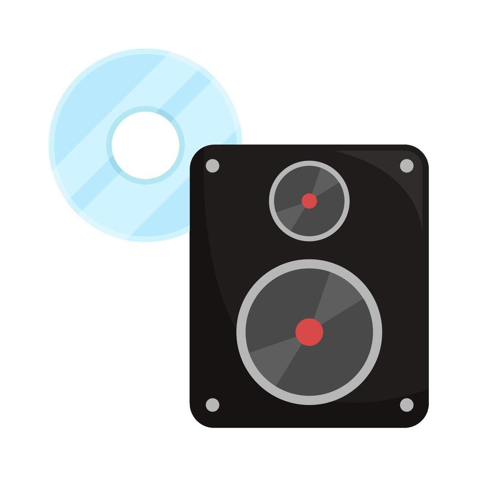 Illustration of music speaker vector