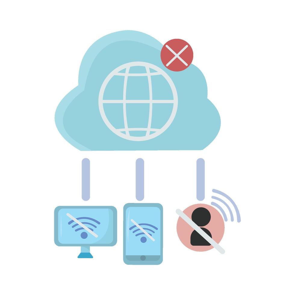 Illustration of network vector