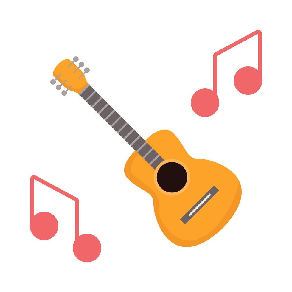 Illustration of guitar vector