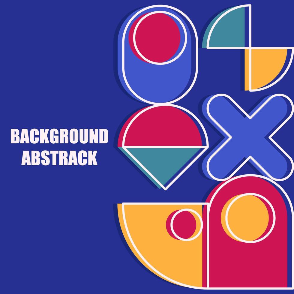Illustration of colorful geometric background vector
