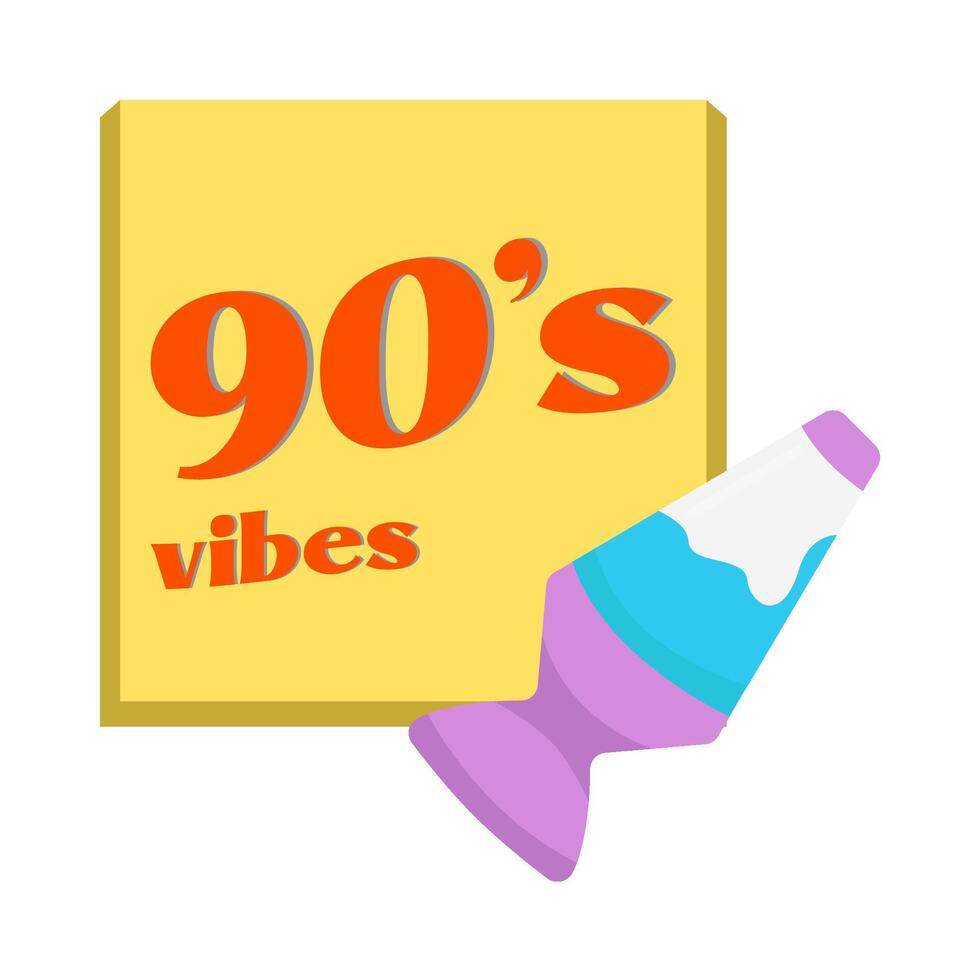 Illustration of 90's vibes vector