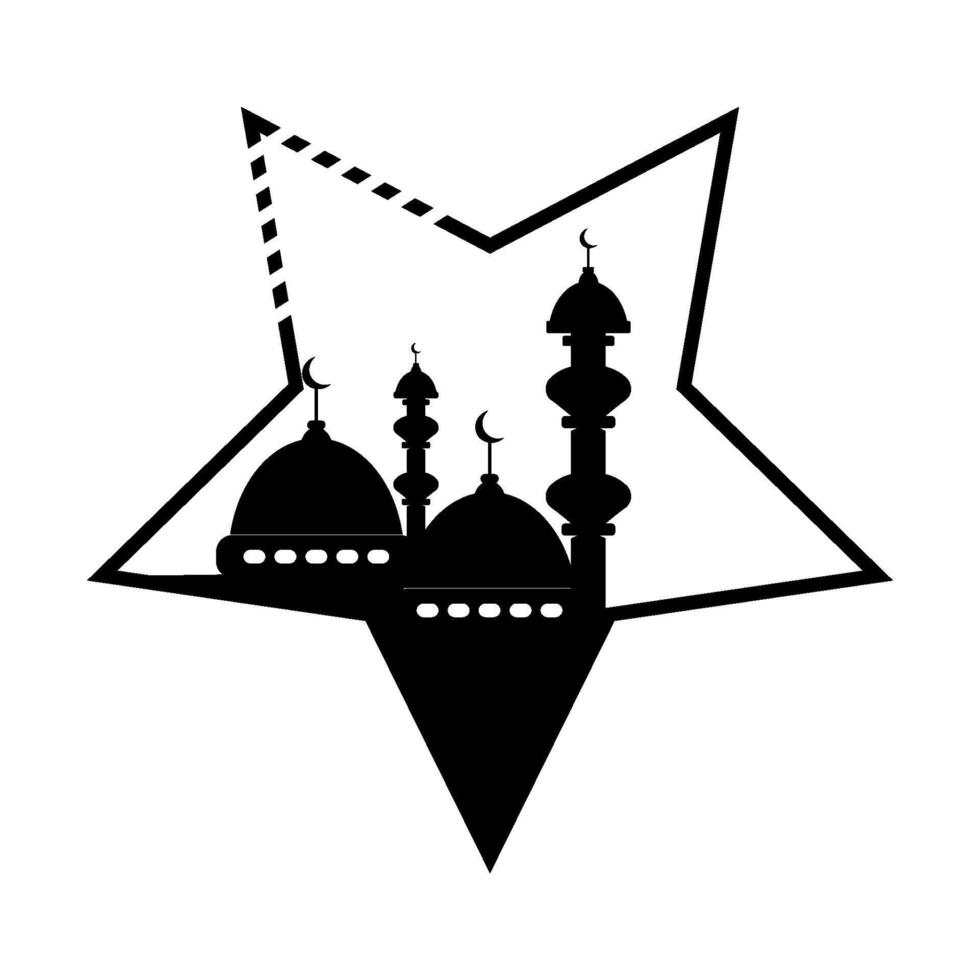 eid al-fitr icono ilustración vector