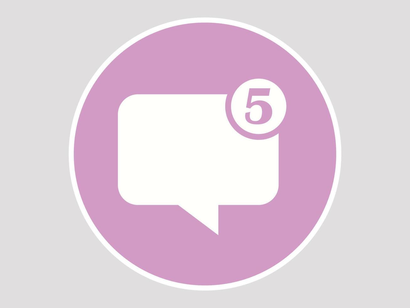new message received notification ui flat icon design on a white background vector