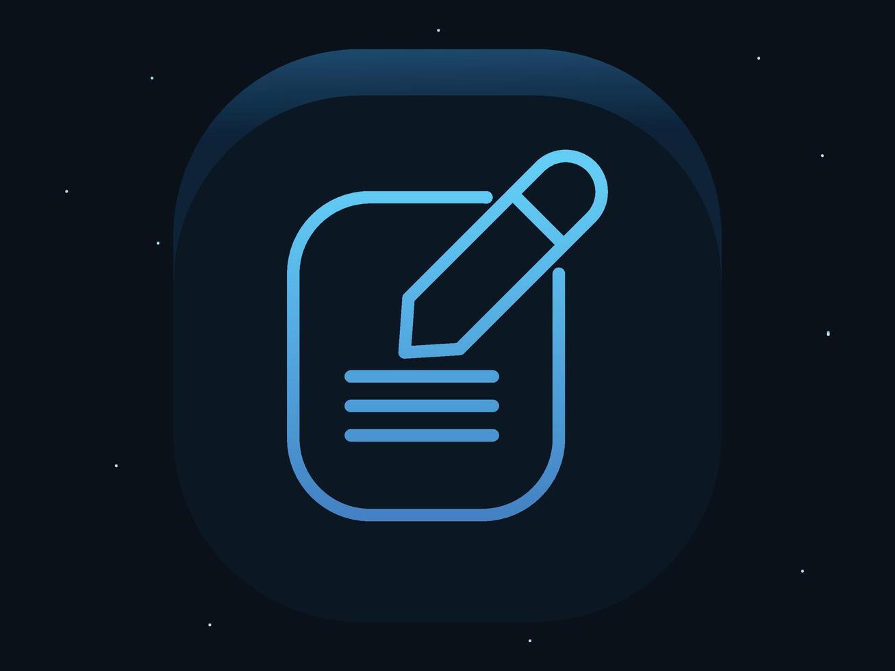 Colorful line file edit icon flat vector illustration