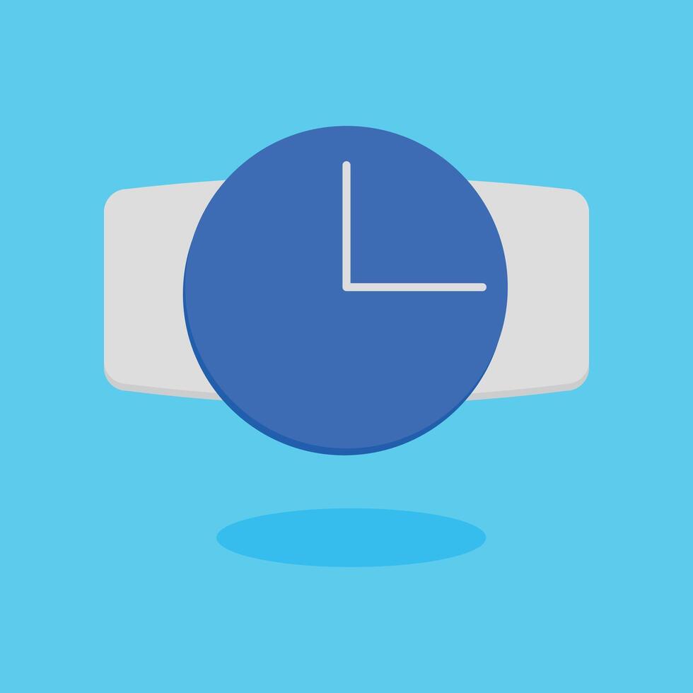 muñeca reloj vector ilustración diseño con azul antecedentes